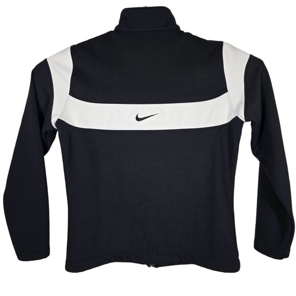 Nike Golf Full Zip Jacket Polyester Medium Men's Navy Blue Long Sleeves - Picture 2 of 8